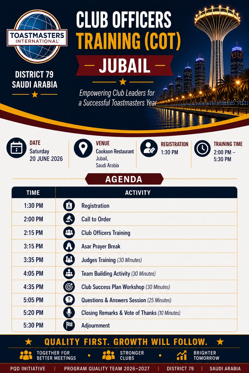 Club Officers Training (COT) Jubail
