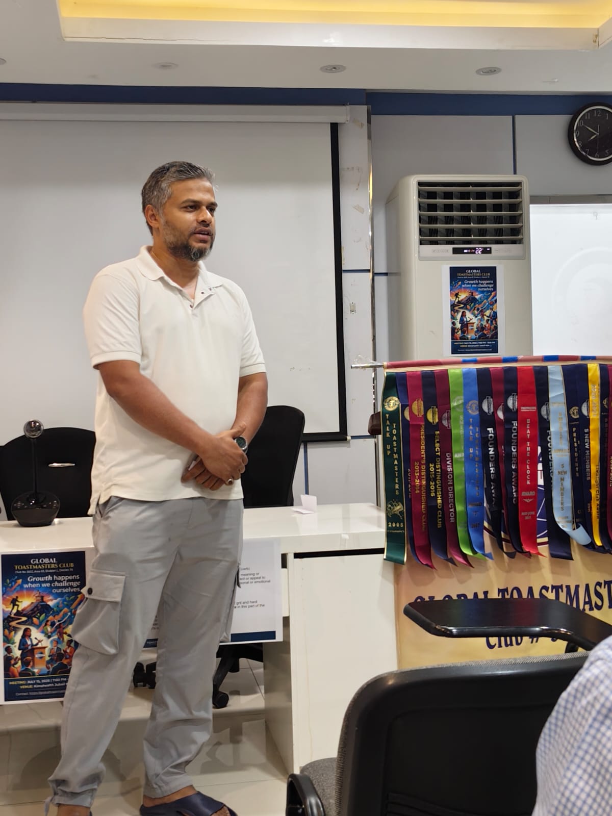 TM bilal wearing his witty hat and sharing to the group that failure should be felt so that you can appreciate success"