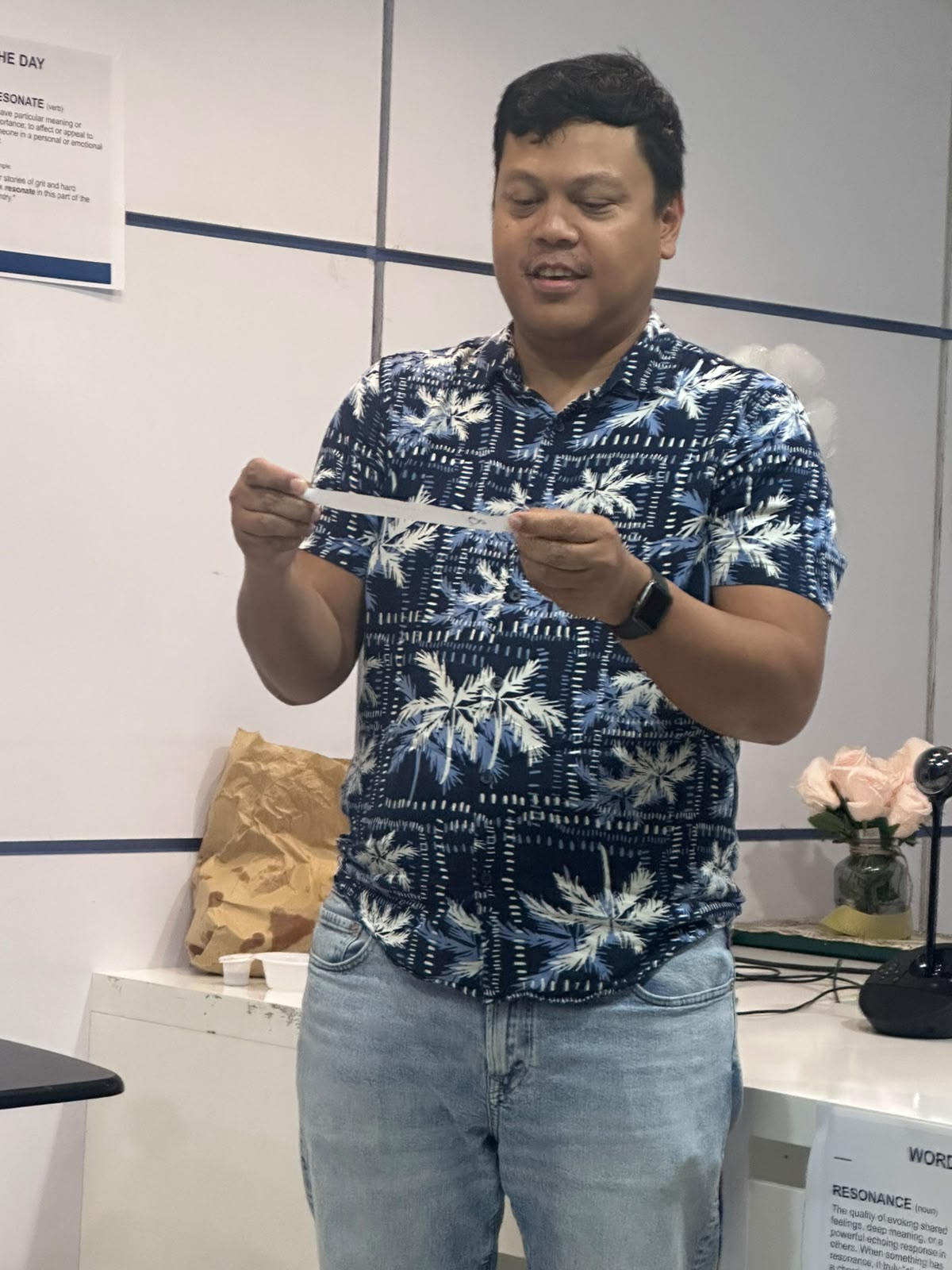 TM Harris Answering Table Topics. -Drama touches you in ways other genre cannot, i touches feelings and emotionx something that will touch your heart that moves you.