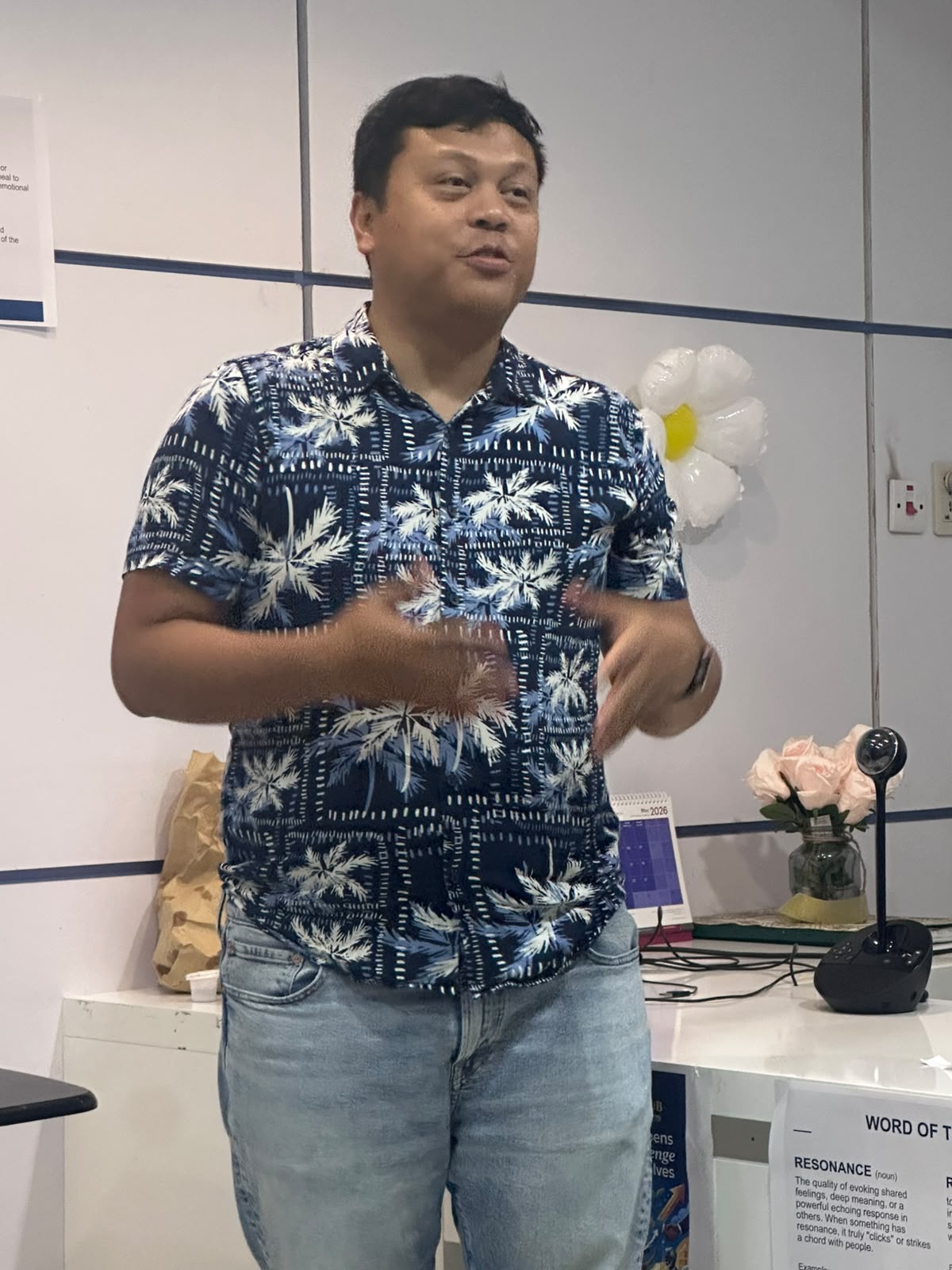 TM Harris Answering Table Topics. -Drama touches you in ways other genre cannot, i touches feelings and emotionx something that will touch your heart that moves you.